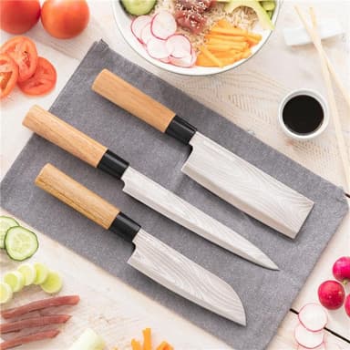 InnovaGoods Knivset med 3 japanska knivar + väska