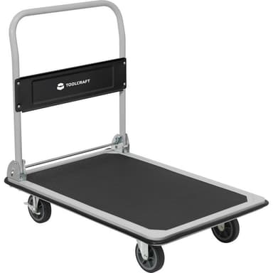 TOOLCRAFT 2303575 Handvagn hoppfällbar, bromsar Stål,