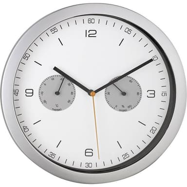 Mebus 52827 DCF Väggklocka 260 mm x 42 mm Silver