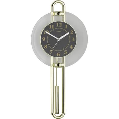 Mebus 14813 Kvarts Väggklocka 26 cm x 54.5 cm Guld,