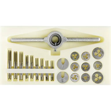 TOOLCRAFT TO-7106694 Gängsnittborr-set 30 delar HSS M1,