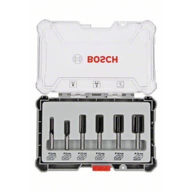 Bosch-spårfräs set, 6-delars, 8 mm skaft Bosch