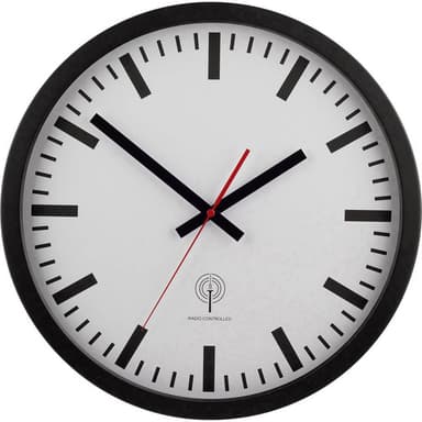 EUROTIME 56862 DCF Väggklocka 40 cm Svart