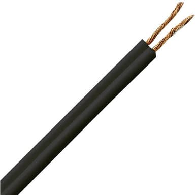 Kopp 153425002 Flätad kabel A03VH-H 2 x 0.75 mm² Svart