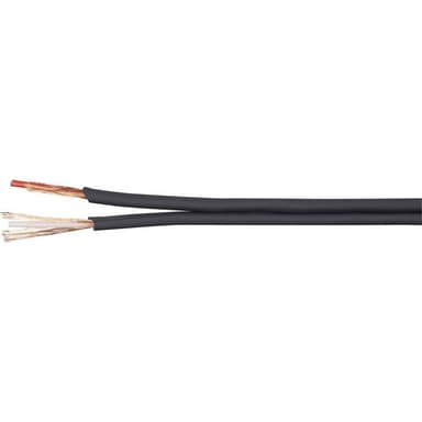 BKL Electronic 1106001/50 Audiokabel 2 x 0.14 mm² Svart