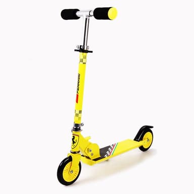 Ferrari sparkcykel för barn - gul.