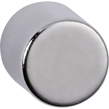 Maul Neodymmagnet (Ø x H) 10 mm x 10 mm Cylinder Silver