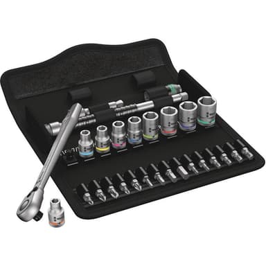 Wera 8100 SA 11 Zyklop Hylsnyckelsats imperial 28 delar