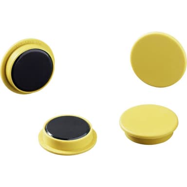 Durable Magnet 475204 (Ø) 21 mm rund Gul 1 set 475204