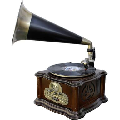 soundmaster NR917 Skivspelare Brun, Guld, Svart