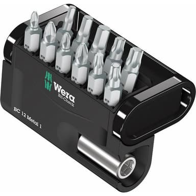 Wera Bit-Check 12 Metal 1 05057424001 Bit-Set 12 delar