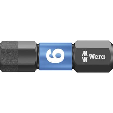 Wera 840/1 IMP DC Sexkants-Bit 6 mm Verktygsstål