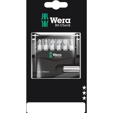 Wera Bit-Check 12 Wood 2 SB 05136391001 Bit-Set 12
