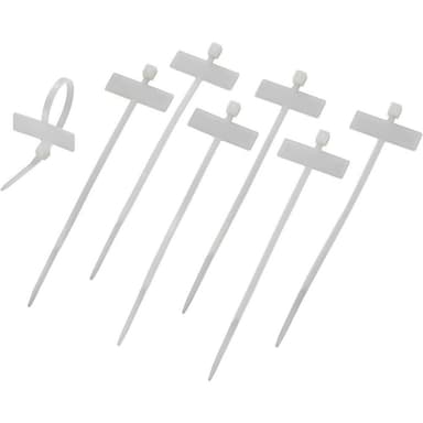 Kabelmarkör textfält: 25 x 9 mm natur 539830 100 st.