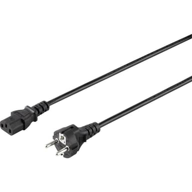 Sygonix SY-5042694 IEC Anslutningskabel Svart 1.50 m