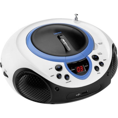 Radio Portable Lenco SCD-38 Avec Lecteur CD/MP3 Et USB - FM, Entrée AUX, Alimentation Secteur Ou Piles - Couleur Rose
