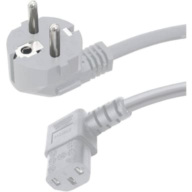 HAWA 1008241 IEC Anslutningskabel Grå 5.00 m
