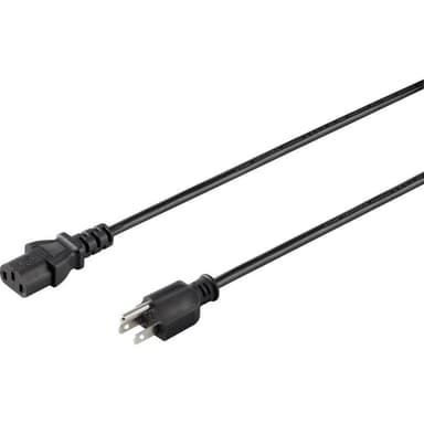 Sygonix SY-5042736 IEC Anslutningskabel Svart 2.00 m
