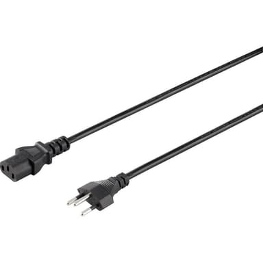Basetech BT-1886920 IEC Anslutningskabel Svart 2.00 m