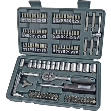 Brüder Mannesmann Hylsnyckelsats metrisk 1/4 130 delar