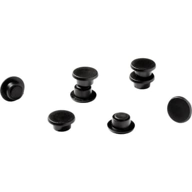 Durable Magnet 475101 (Ø) 15 mm rund Svart 1 set 475101
