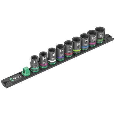 Wera C Impaktor Hylsnyckelsats imperial 1/2 9 delar