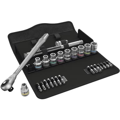 Wera Zyklop Metal 8100 SC 7 Hylsnyckelsats metrisk 1/2
