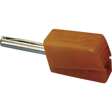 WAGO Banankontakt Kontakt hane rak Stift-Ø: 4 mm Orange