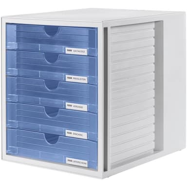Förvaringsbox SYSTEMBOX, DIN A4 och större, 5 slutna