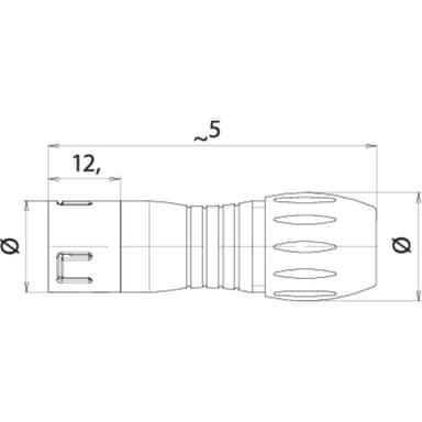 Kabelmarkör Utskriftsområde: 20 x 13 mm Blå TRU