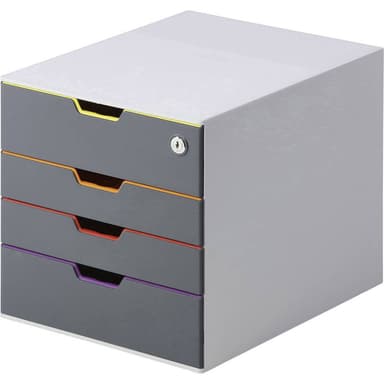 Durable Byrålådebox VARICOLOR SAFE 760627 Grå DIN A4 ,
