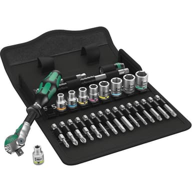 Wera 8100 SA Zyklop Speed Hylsnyckelsats metrisk 1/4 28