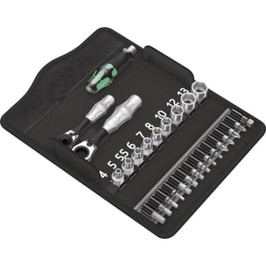 Wera KK Zyklop Mini 2 Hylsnyckelsats metrisk 1/4 27