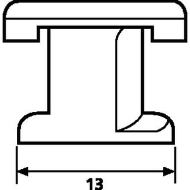 Kabelmarkör Utskriftsområde: 20.6 x 9.3 mm Natur