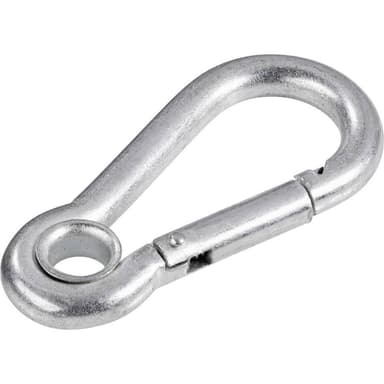 TOOLCRAFT 486772 Brandkarbinhake med kaus (L x B) 60 mm