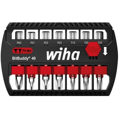 Wiha 42116 Bit-Set 7 delar Stjärnspår Phillips,