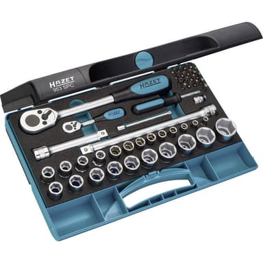 Hazet Hylsnyckelsats metrisk 1/2 47 delar 953SPC