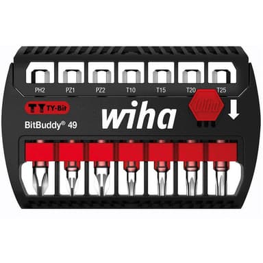 Wiha 42117 Bit-Set 7 delar Stjärnspår Phillips,