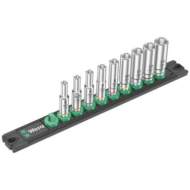 Wera A Deep Hylsnyckelsats imperial 1/4 9 delar