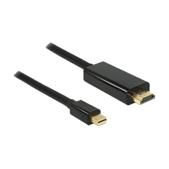 NÖRDIC Mini Displayport ha till HDMI ha adapter 4Kx2K i 60Hz 4,96Gbps Guldpläterade kontakter 20cm