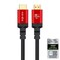 NÖRDIC CERTIFIED CABLES 1,5m HDMI 2.1 Ultra High Speed 8K 60Hz 4K 120Hz 48Gbps Dynamic HDR eARC Game Mode VRR Dolby ATMOS nylonflätad guldpläterad