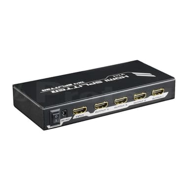 NÖRDIC HDMI Splitter 1 till 4, 4Kx2K i 30Hz,3D och HDCP1.4, Dolby och DTS, metal