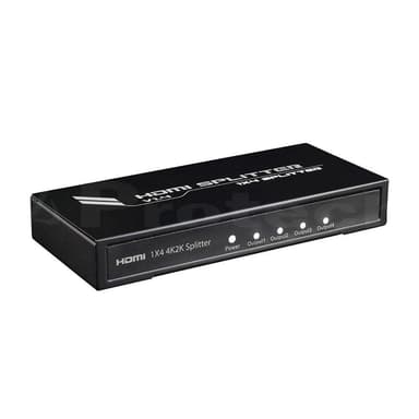 NÖRDIC HDMI Splitter 1 till 4, 4Kx2K i 30Hz,3D och HDCP1.4, Dolby och DTS, metal