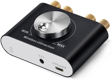 Bluetooth 5.0 Stereo digital Audio förstärkare 2x50W AUX/USB/BT