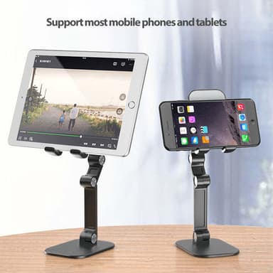 NÖRDIC Justerbart vikbart universiellt bordsstativ för mobiltelefon surfplattor Iphone Ipad hållare roterbar mobilstativ