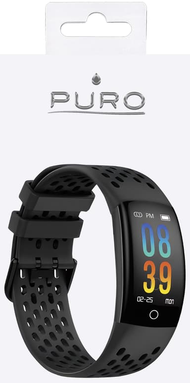 Puro FitBit Charge 5 sport plus silikonband (svart)