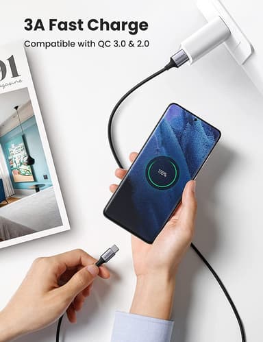 UGREEN USB C ha till USB A ha snabbladdning 3A 480Mbps 2m