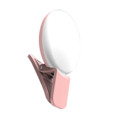 Selfie Light Klämma - Rosa