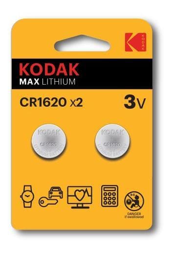 kodak Max lithium CR1620 battery (2 pack)