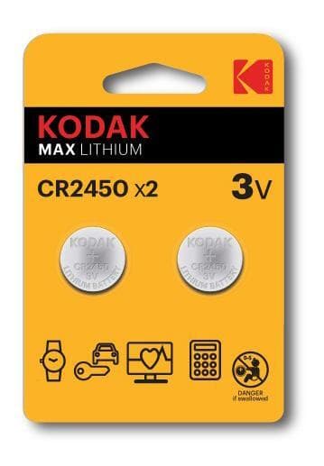 kodak Max lithium CR2450 battery (2 pack)